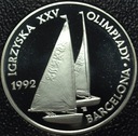 200000 zł złotych 1991 Barcelona żeglarstwo żaglówki SREBRO