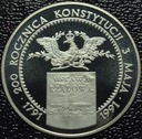 200000 zł złotych 1991 Konstytucja 3 Maja SREBRO