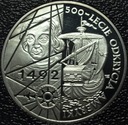 200000 zł złotych 1992 500-lecie odkrycia Ameryki Kolumb SREBRO