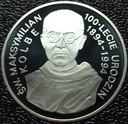 300000 zł złotych 1994 Święty Maksymilian Kolbe