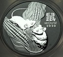 Australia 1 Dolar 2020 Mysz SREBRO Uncja Oz