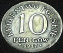 Królestwo Polskie 10 Fenigów 1917