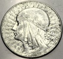 5 zł złotych 1933 Głowa Kobiety Polonia SREBRO