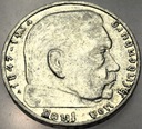 Niemcy 2 marki Reichsmark 1939 A Hindenburg SREBRO