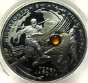 10 zł złotych 2002 Mistrzostwa Korea Japonia BURSZTYN SREBRO