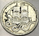 WMG Wolne Miasto Gdańsk 1/2 guldena 1923 SREBRO