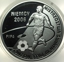 10 zł złotych 2006 Niemcy Mistrzostwa Świata FIFA HOLOGRAM SREBRO