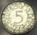 Niemcy 5 marek 1973 SREBRO