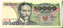 1988 10000 zł złotych Wyspiański, seria DT