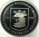 200000 zł złotych 1993 Szczecin SREBRO