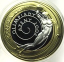 10 zł złotych 2004 Ateny Igrzyska dyskobol platerowana złotem SREBRO