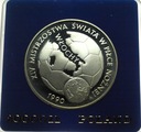 20000 zł złotych 1989 Włochy Mistrzostwa Świata 1990 PIŁKA SREBRO