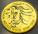 2 zł złote 1998 Adam Mickiewicz