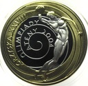 10 zł złotych 2004 Ateny Igrzyska dyskobol platerowana złotem SREBRO