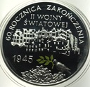 10 zł złotych 2005 60 rocznica zakończenia II Wojny Światowej SREBRO