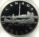 Kanada 1 dolar 1984 150 lat Toronto SREBRO