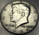 USA 1/2 Dolara 1964 Half Dollar Liberty JFK John F Kennedy SREBRO