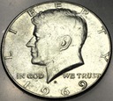 USA 1/2 Dolara 1969 Half Dollar Liberty JFK John F Kennedy SREBRO