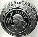 10 zł złotych 2004 1 zł 1924 Żniwiarka Dzieje Złotego SREBRO