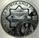 10 zł złotych 2004 POLICJA 85 rocznica powołania Policji SREBRO