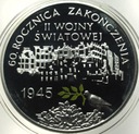 10 zł złotych 2005 60 rocznica zakończenia II Wojny Światowej SREBRO