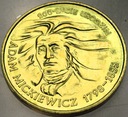 2 zł złote 1998 Adam Mickiewicz