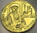 2 zł złote 1999 Jan Łaski Reformator Kościoła