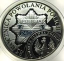 10 zł złotych 2004 POLICJA 85 rocznica powołania Policji SREBRO