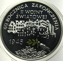 10 zł złotych 2005 60 rocznica zakończenia II Wojny Światowej SREBRO