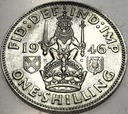 Anglia UK 1 szyling shilling 1946 Jerzy VI George SREBRO