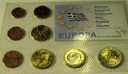 Grecja 2002 8 monet euro centów blister zestaw