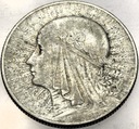 5 zł złotych 1932 Głowa Kobiety Polonia SREBRO