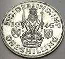 Anglia UK 1 szyling shilling 1946 Jerzy VI George SREBRO