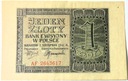 1941 1 zł Jeden Złoty, seria AF
