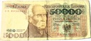 1989 50000 zł złotych Staszic seria BA