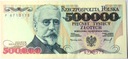 1993 500000 zł złotych Sienkiewicz seria P