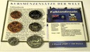 Falklandy 1998-2004 5 monet pensów blister zestaw