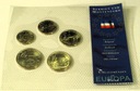 Serbia i Czarnogóra 2003 5 monet dinarów blister zestaw
