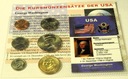 USA Stany Zjednoczone 1999-2012 6 monet dolar centów blister Washington