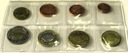 Belgia 1999-2001 8 monet euro centów zestaw