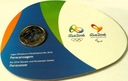 Brazylia 1 real 2015 Paracanoe Olimpiada Rio 2016 blister