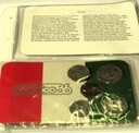 Meksyk 1984-1985 5 monet pesos blister zestaw Mundial 1986
