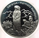 20 zł złotych 2006 Świstak Zwierzęta Świata SREBRO