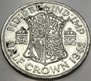 Anglia UK pół korony half crown 1942 Jerzy VI George SREBRO