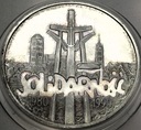 100000 zł złotych 1990 Solidarność TYP A uncja 1 oz SREBRO