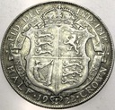 Anglia UK pół korony half crown 1922 Jerzy V George SREBRO