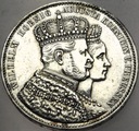 Niemcy Prusy talar thaler 1861 Wilhelm Augusta koronacja SREBRO