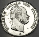 Niemcy Prusy talar vereinsthaler 1861 Wilhelm SREBRO