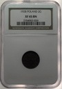 2 gr grosze 1928 NGC XF 45 BN