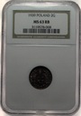2 gr grosze 1939 NGC MS 63 KB